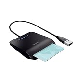 Trust Primo Lector de Tarjetas DNI Electrónico USB, Negro | para la Identificación Personal, Cumple con FIPS 201, FIPS TAA e ISO 7816 Clase A, B, C, Cable de 100 cm, Mac y Windows
