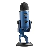 Logitech G Blue Yeti Micrófono USB para Podcast - Azul | Grabación, streaming, gaming, PC y Mac, micrófono para ordenador de condensador, soporte ajustable, Plug&Play