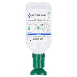 First Aid Only Botella de lavado ocular 500 ml de solución de cloruro sódico (0,9%) | Ducha ocular de primeros auxilios con solución salina | Limpieza eficaz de los ojos | P-44011 00