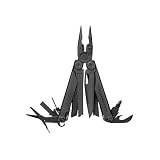 Leatherman Wave+ Multiherramienta, Made in USA, Negro | 18 en 1 Herramienta de Acero Inoxidable Resistente con Navaja, Alicates y Cortaalambres