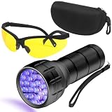 COSOOS - Herramienta y kit de detector de fugas de aire acondicionado, detector de fugas de aire acondicionado, luz UV para detección de fugas con colorante UV de aire acondicionado, detector de fugas