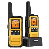 Gaswei G2Pro Waterproof Walkie Talkie PMR446 sin Licencia Largo Alcance | Profesionale IP67 Impermeable y Flotante, Doble PTT,Radio FM,VOX,Alarma SOS,USB Recargable(Pack de 2, Amarillo​)