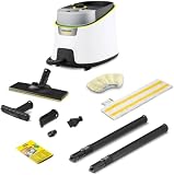 Kärcher Limpiadora de vapor SC 4 Deluxe, presión de vapor: 4 bar, calentamiento: 3min., superficie: 130m², depósitos: 0,5l + 1,3l, kit suelos EasyFix, boquillas, cobertura microfibra y cepillo
