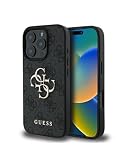 CG Mobile Guess GUHCP16X4GMGGR Funda para iPhone 16 Pro MAX 6.9' Negro Hardcase 4G Big Logo