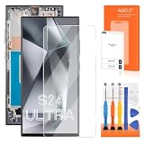 Pantalla LCD para Samsung S24 Ultra LCD Display para Galaxy S24 Ultra SM-S928U 6.8' Incell Pantalla de Repuesto Pantalla Táctil Digitalizador Montaje con Reparación (Negro con Marco, US Version)