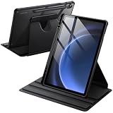 JETech Funda Giratoria para Galaxy Tab S10 Lite/S10 FE/S9 FE/S9, Negro