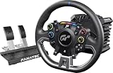 Fanatec CSL Elite Volante de Carreras, Base y Pedales Licencia Oficial Gran Turismo DD Pro Playstation – Volante Polyphony Digital, FluxBarrier Direct Drive, Juego de dos Pedales para PC, PS5, PS4