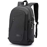 Mochila Hombre Mochila Antirrobo Impermeable,Mochila Ordenador Portatil 15.6 Pulgadas Mochila Portatil con Puerto USB,Mochila Backpack Bolsa para Negocio Trabajo Diario Viaje Escolares,Negro