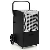 SOARS Deshumidificador Industrial 66L/Día con Bomba de Desagüe Automática y Manguera de Desagüe, Filtro Extraíble, Ruedas para Habitaciones de Hasta 418 m², Temporizador 24H (Blanco)