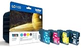 Brother LC1100 - Cartuchos de tinta originales (4 colores)