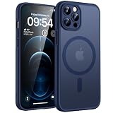 TOCOL Funda para iPhone 12 Pro MAX, Compatible con MagSafe, Azul Marino