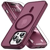 Vansdon Funda Magnética para iPhone 14 Pro-Burdeos