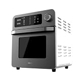 Cecotec Horno Freidora Bake&Fry 1500 Touch. 15 Litros, 1700 W, Resultados más sanos, Pantalla táctil, 10 Menús predeterminados, Acero inoxidable, 60-230 º, Kit de Accesorios