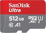 SanDisk Ultra Tarjeta Micro SDXC 512 GB + adaptador SD (Compatibles con tabletas y móviles Android, UHS-I, hasta 150 MB/s, Video Full HDD, Clase A1 de rendimiento, Class 10, U1)