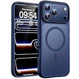 TOCOL Funda para iPhone 17 Pro Max, Compatible con MagSafe, Azul Marino | Imanes Integrados, Protección Lente Cámara, Protección Militar, Anti-Huellas, Antiarañazos, Translúcida Mate Trasera Case