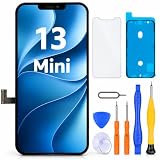LL TRADER Pantalla para iPhone 13 Mini LCD 5.4' y Kit de Reparación A | Marco de Montaje para Digitalizador Táctil 3D Touch con Pantalla FHD, con Cinta Adhesiva Impermeable y Protector