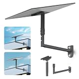 XLTTYWL® Soporte de Pared y Poste con Adaptador para Starlink Gen3/4/4X/V5 | Para Gen 3/4X/V2, Adaptador Incluido, Rotación 360°, Antivento, Metal Inoxidable, Ideal Para Tejado, Fachada y Autocaravana