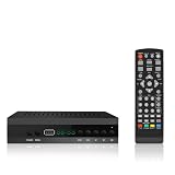 2026 Nuevo Español TDT Decodificador TV DVB-T T2 H265 HEVC FTA Full HD PVR, USB, HDMI, SCART, Sintonizador de TV Digital Terrestre, Receptor Digital de Alta definición 1080p NO Incluido el Cable HDMI