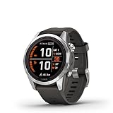 Garmin fēnix ​​7S Pro Solar, Reloj GPS Multideporte con Carga Solar, Pantalla táctil, Linterna LED, frecuencia cardíaca, mapas, música y 14 días de batería, Plateado (Reacondicionado)
