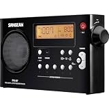 Sangean PR-D7 - Radio portátil (Pantalla LCD de 3.3' , 7.2 voltios, Inalámbrico y alámbrico), Negro