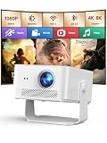 Smart Proyector 4K Supporto Android 14 — Proyector Portatil 1080P 800 ANSI