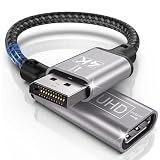 Adaptador Displayport a HDMI 4K,Unidireccional Adaptador DP a HDMI | Convertidor Adaptador display port a hdmi con Computadoras Portátiles,Computadoras,DELL,Lenovo,HP,proyectores,AMD,HDTV