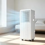 GEJLELDS Aire Acondicionado portátil 3 en 1 de 14000 BTU con Control Remoto, Temporizador de 24 Horas, Potente Unidad de Aire Acondicionado móvil para el hogar y la Oficina de 40 m² 14000BTU