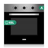 Svan Horno Multifunción con Ventilador Inox SHM86500X. Capacidad 65 Litros, 3000W, 8 Programas, Interior Esmaltado, Fácil Limpieza, Eficiencia Energética Clase A
