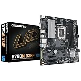 GIGABYTE B760M D3HP Placa Base - Procesadores Intel Core de 14ª Generación, VRM de 4+1+1 Fases, hasta 5600 MHz DDR5, 2xPCIe 4.0 M.2, LAN GbE, USB 3.2 Gen 1