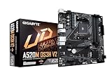 GIGABYTE Placa Base A520M DS3H V2 - Soporta CPUs AMD Ryzen Serie 5000 AM4, hasta 4733 MHz DDR4 (OC), PCIe 3.0 x16, LAN GbE, USB 3.2 Gen 1