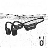 ZOVIMAX Auriculares Conducción Ósea Natación, IPX8, MP3 8 GB, Bluetooth 6.0 | Open-Ear Auriculares Natación IPX8 Impermeables, MP3 Integrado, 12H Micro Antiviento, Piscina, Running, Ciclismo, Fitness