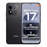 REDMI Note 17, Smartphone 6+256GB, Negro, batería de 7700mAh