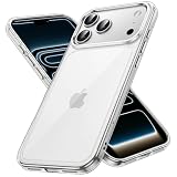 JETech Funda para iPhone 17 Pro Max, Anti-Amarillamiento, Transparente | Carcasa Protección Antigolpes, Parte Trasera PC Duro Antiarañazos, Bumper TPU Claro Duradero