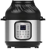 Instant Pot Duo Crisp + Air Fryer 5.7L Multicooker 11 en 1 Cocina a presión, saltea, cocina al vapor, a fuego lento, sousvides, calienta, fríe al aire, hornea, asa y deshidrata