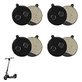 4 Pares Pastillas de Freno Patinete Eléctrico, Pastillas de Freno para Scooter Eléctrico, Accesorios de Reemplazo de Alta Durabilidad y Rendimiento, Ideal para Condiciones Extremas, Fácil Instalación