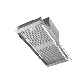 Campana Extractora Corona X 80, 80 cm, 850 m³/h, 4 Velocidades con Turbo, Panel Electrónico, LED Regulable, Temporizador, Filtros Inox Lavables, Acero Inoxidable
