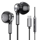 Auriculares USB C para Samsung Galaxy S26 S25 S24 S23 S22 S21 S20 A56 A17 A16 Auriculares USB Tipo C con Micrófono intrauditivos con Cable Tipo C para iPhone 17 16 15 Pro Max Plus iPad 10 Air 5/Mini 6