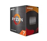 AMD Ryzen 7 5800X Procesador (8 núcleos/16 threads, 105W DTP, Socket AM4, 36 MB Caché, Reloj de aumento máx. hasta 4,7Ghz, no cooler)