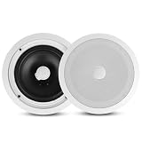 Pyle Par de Altavoces de Techo Empotrables de 8', 2 Vías, 300W