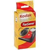 Cámara desechable Kodak FunSaver Flash 27exp - 35 mm, Flash automático (Encendido/Apagado), indicador LED, Control de exposición automático - Color Negro.