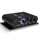 Pyle Amplificador Bluetooth, Compacto, 90V, Serie Mini Azul