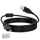 Zosvoses VMC-MD3 - Cable USB de datos y cargador compatible con cámara digital Sony Cyber-Shot DSC-W350 W360 W380 W390 W560 W570 WX7 WX9 WX30 H70 TX100 TX66