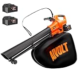 AIVOLT Soplador de Hojas 3 en 1 con 2 Batería de 20V 4.0Ah