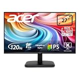 Acer EK271GBIF, Monitor 27' Full HD 120 Hz (1920x1080, 16:9, 250 Nits, Tiempo de Respuesta 1 m/s (VRB), 1xVGA/1xHDMI 1.4) , Monitor PC, Color Negro