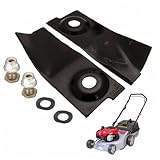 Froiny Cuchillas Y Tornillos Cortacésped Endurecido para Masport 200 300 400 500 600 125x45mm 2 * Cuchillas 2 * Sets Herramientas Pernos