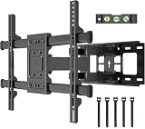 BONTEC Soporte TV Pared para Pantallas de 32-85 Pulgadas Plana & Curva LED LCD, Soporte Pared TV de Articulado Inclinable y Giratorio, Resistentes hasta 60 kg, VESA Máx 600x400 mm
