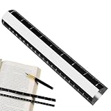 Regla de aumento de 8,6 pulgadas, rotulador deslizante de acrílico, regla con barra de aumento | Reglas para barra de lectura de escritorio, ampliación 2X, herramienta de aumento
