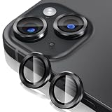 Giftorld Protector de lente de cámara diseñado para iPhone 13/13 Mini, anillo 3D de aluminio de aviación, vidrio templado 9H, protección de 360 grados, claridad HD, diseño único de 4 niveles
