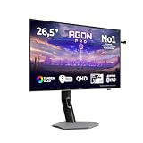 AOC AGP277QKDC Monitor Dual 27' 540Hz/720Hz, W-OLED, 0.03ms GtG, HDR500 TrueBlack, G-Sync Comp., Altavoces, Altura Ajustable, (2560x1440/1280x720, 2X HDMI 2.1, 1x DP 2.1, USB Hub) Gris Oscuro