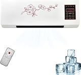 SXPYPIZ Aire Acondicionado Profesional 3 en 1 sin conductos, Ventilador silencioso de Pared sin aspas con Control Remoto, Unidad de Aire Acondicionado portátil para Dormitorio n.° 2